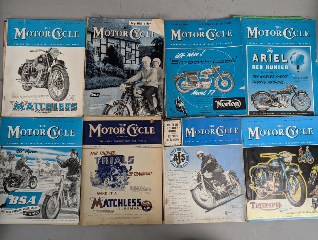 Lot of Vintage British Motorcycle Magazines The Motor Cycle Motor Cycling Collection - 3