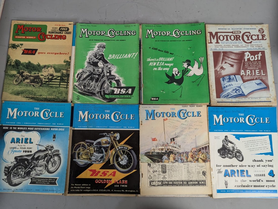 Lot of Vintage British Motorcycle Magazines The Motor Cycle Motor Cycling Collection - 4