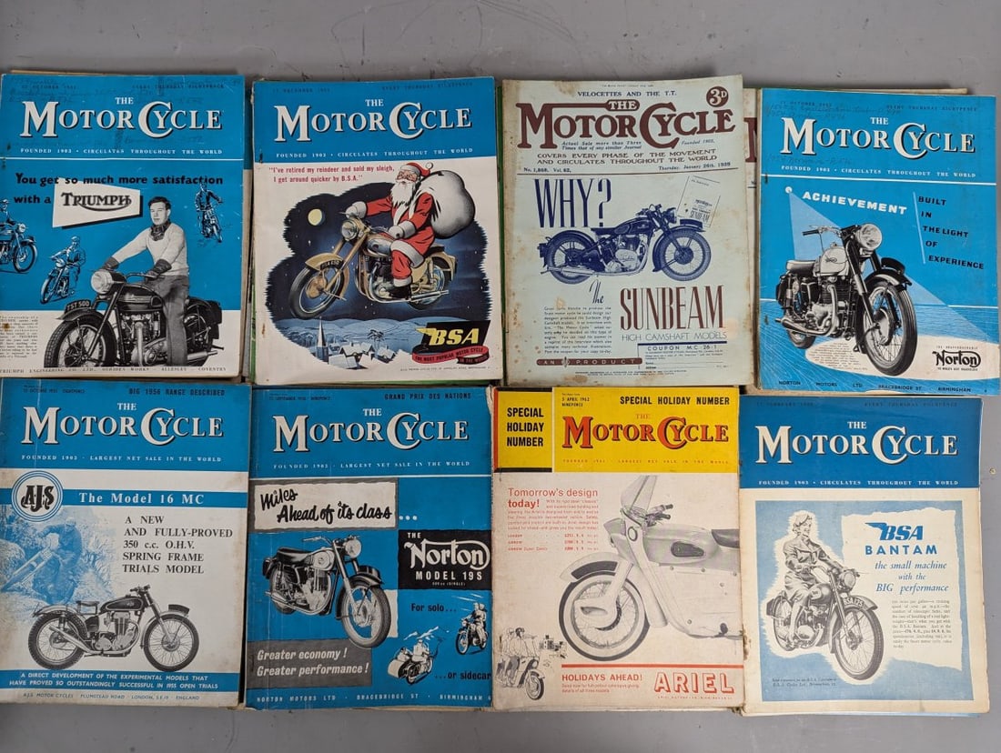 Lot of Vintage British Motorcycle Magazines The Motor Cycle Motor Cycling Collection - 5