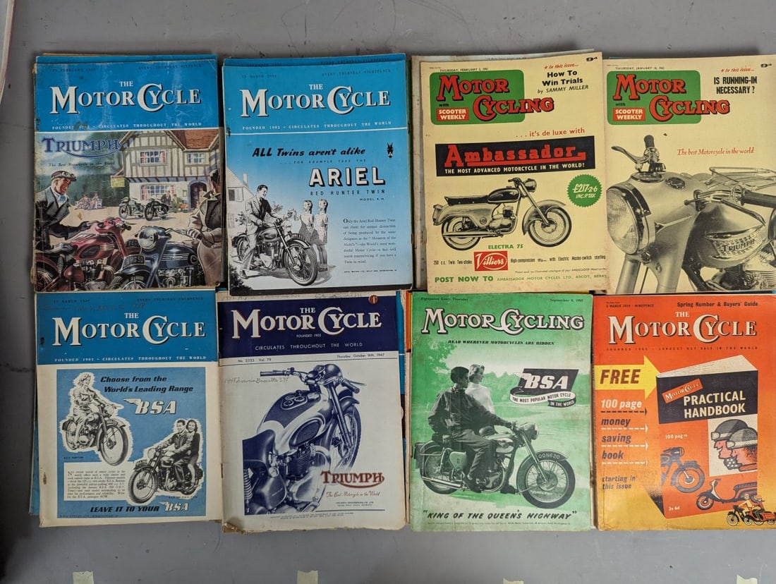 Lot of Vintage British Motorcycle Magazines The Motor Cycle Motor Cycling Collection - 6