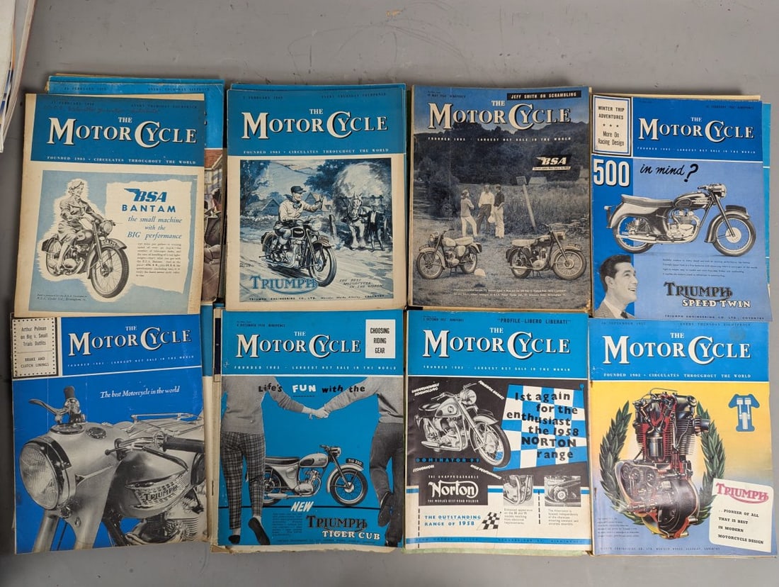 Lot of Vintage British Motorcycle Magazines The Motor Cycle Motor Cycling Collection - 7