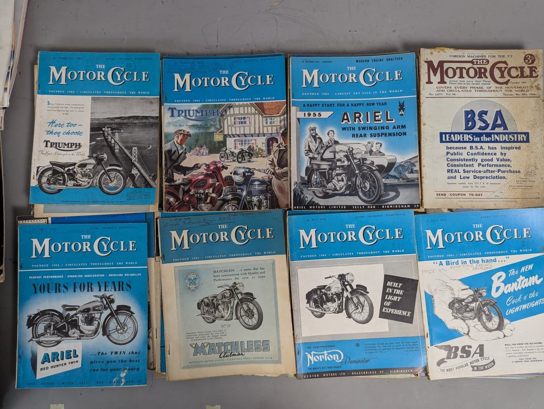 Lot of Vintage British Motorcycle Magazines The Motor Cycle Motor Cycling Collection - 8