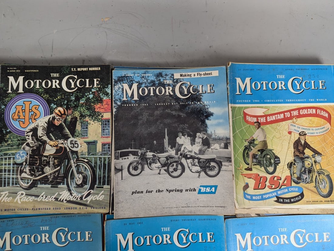 Lot of Vintage British Motorcycle Magazines The Motor Cycle Motor Cycling Collection - 9