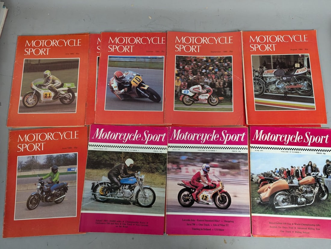 Lot of 50 Motorcycle Sport Magazines 1960s-1980s British Motorcycle Culture - 3