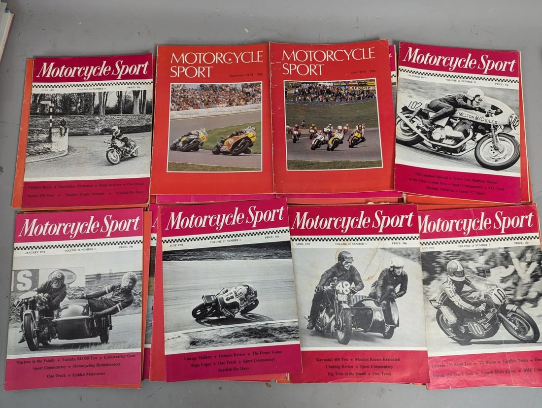 Lot of 50 Motorcycle Sport Magazines 1960s-1980s British Motorcycle Culture - 5