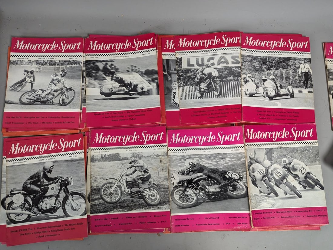 Lot of 50 Motorcycle Sport Magazines 1960s-1980s British Motorcycle Culture - 7