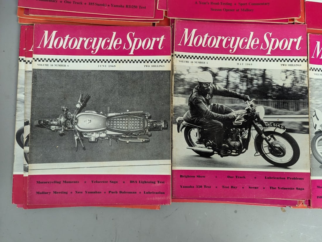 Lot of 50 Motorcycle Sport Magazines 1960s-1980s British Motorcycle Culture - 8