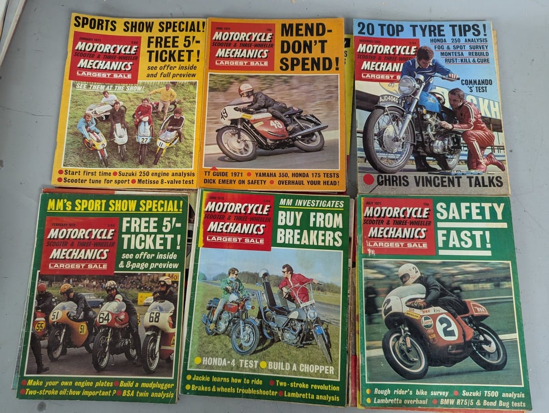 Lot of Vintage Motorcycle Mechanics Magazines by Mercury House Publications Ltd - 4