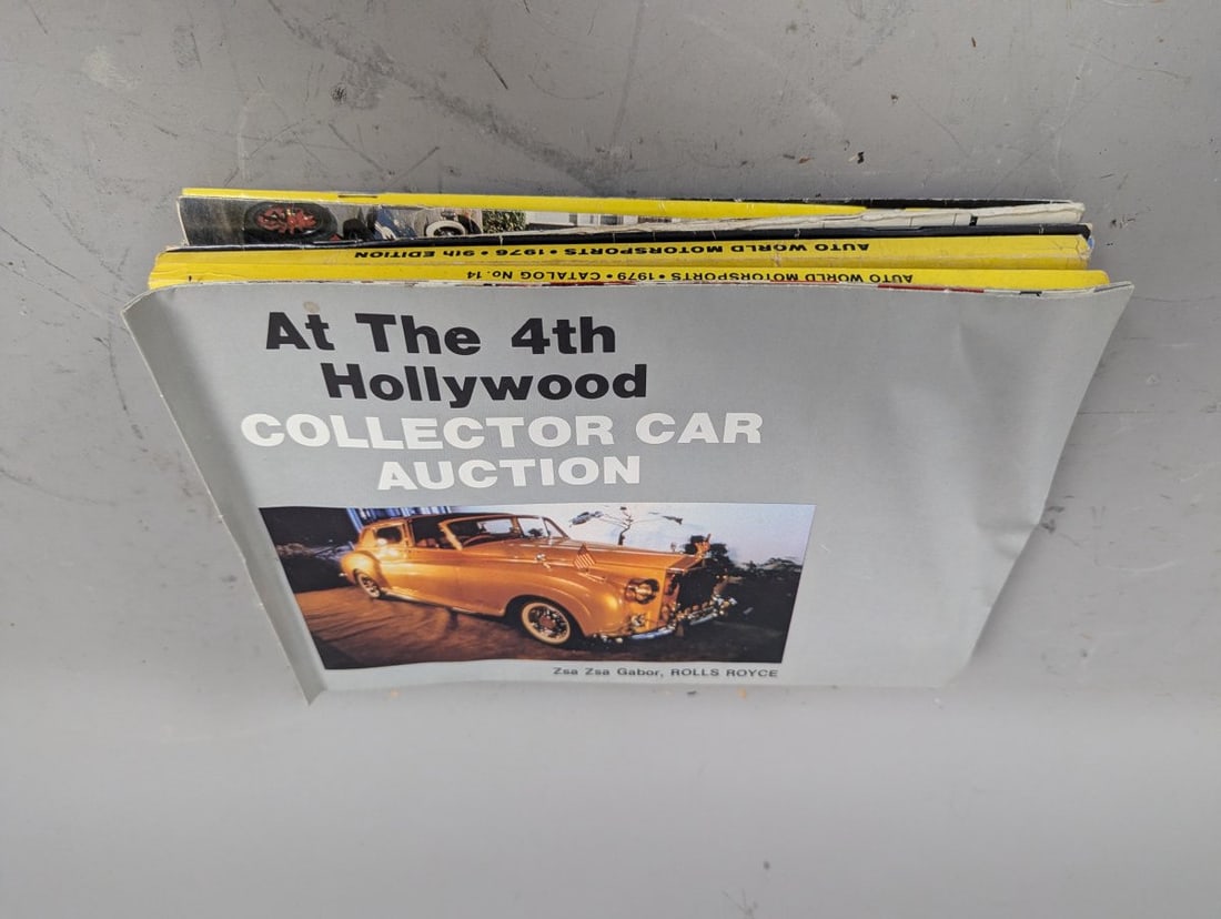 Lot of 9 Vintage Automotive Auction Catalogs including George Barris and Harrah's Collection: **Important** Please read below description on how to avoid high shipping costs. Dive into a rich collection of automotive history with this Lot of 9 1980's car auction catalogs and more. This unique 