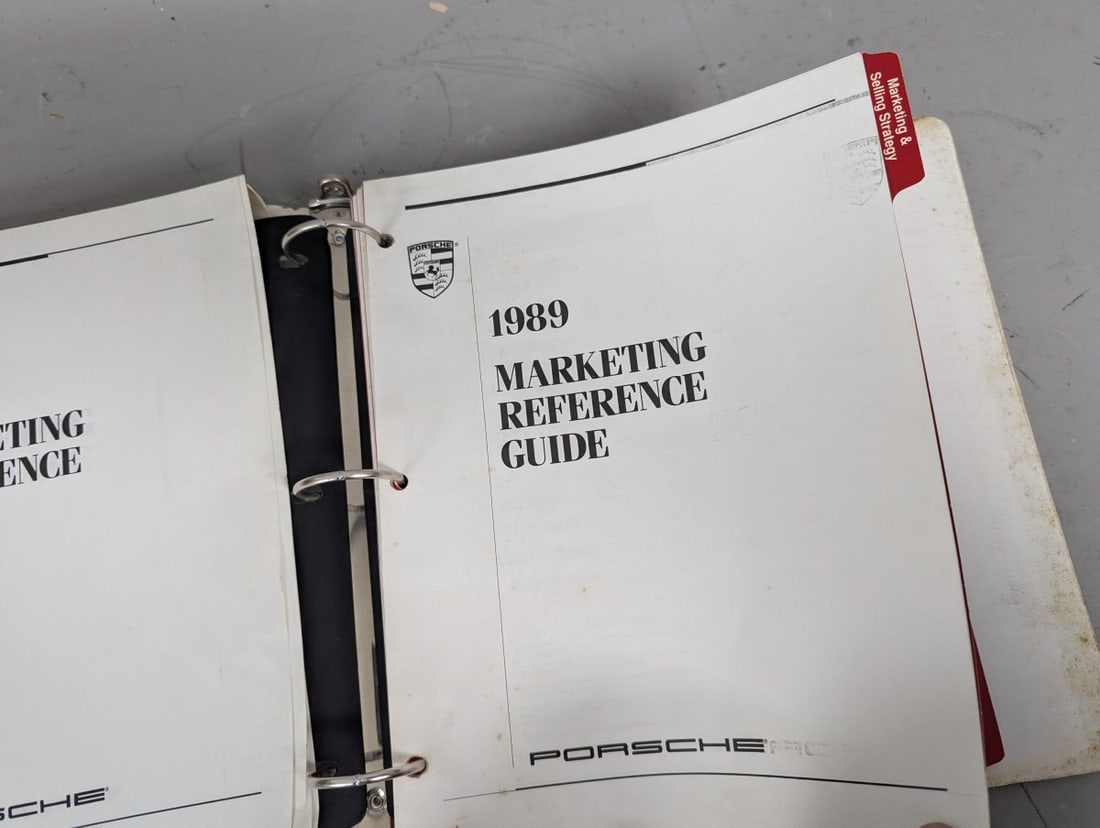 1989 Porsche Marketing Reference Guide Dealer Binder Sales Training 911 928 944 Turbo - 3