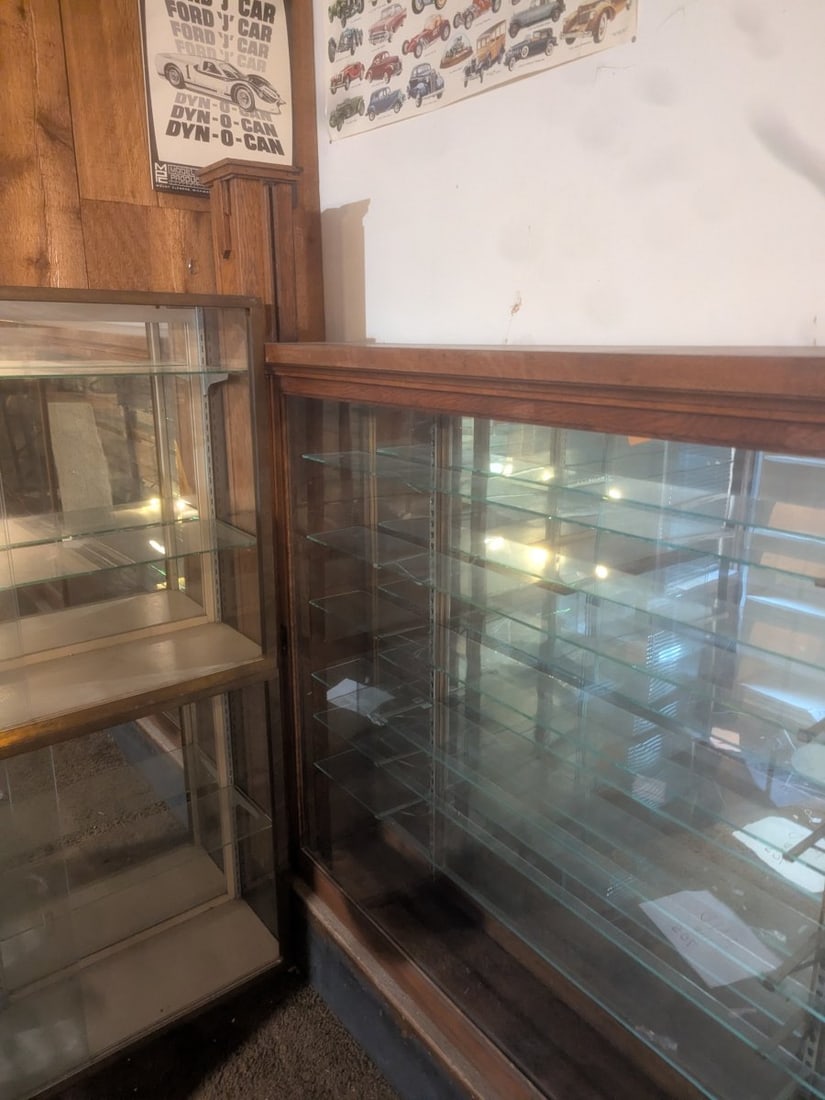 Andrew Samuelson Antique Oak Store Display Cabinet Large Quarter-Sawn Oak Showcase - 6