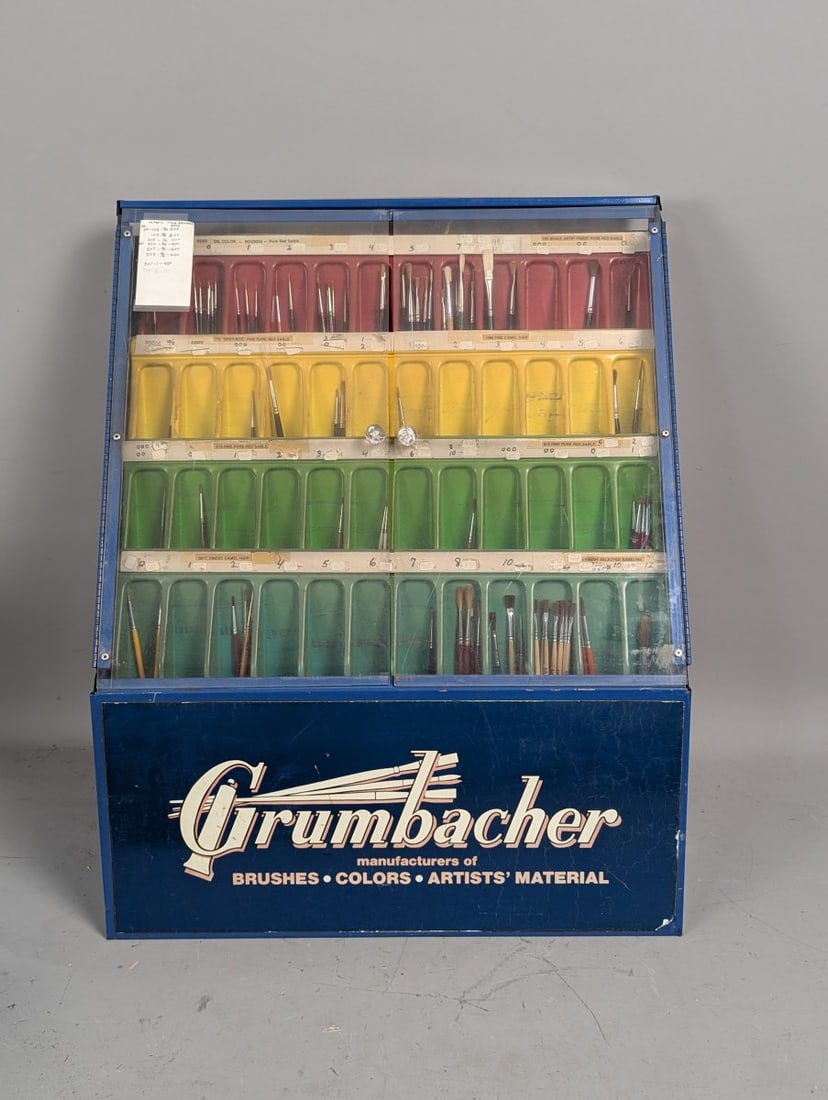 Vintage Grumbacher Artist Brush Store Display Case Mid-Century Modern Collectible (1 of 5)