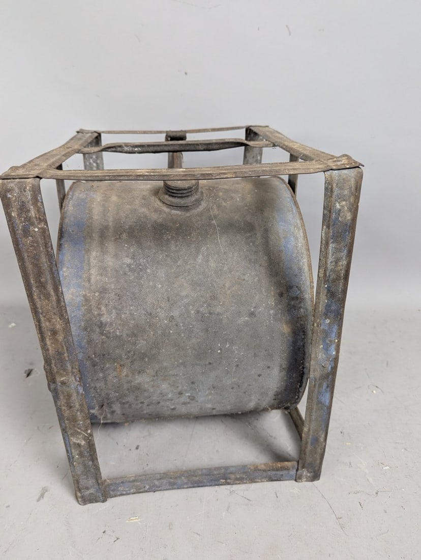 Antique Brown Stamping Co. Tilting Kerosene Oil Can Farmhouse Decor Primitive Collectible - 3