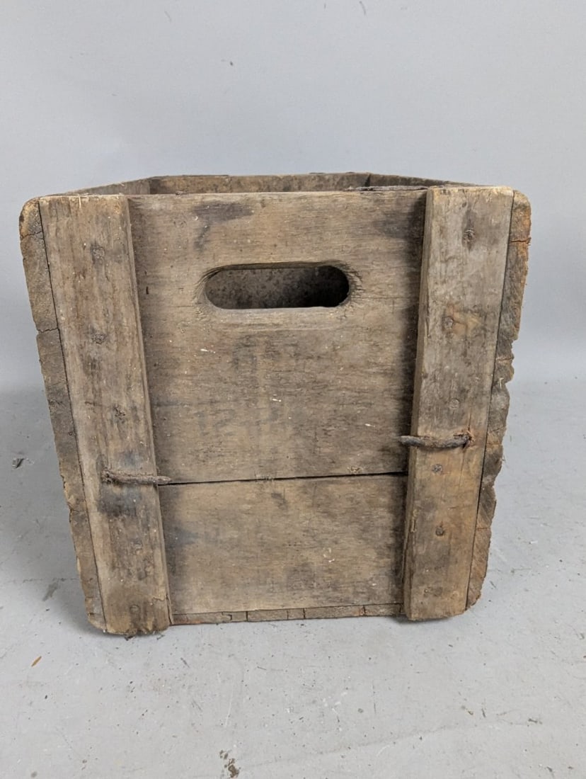 Vintage Blatz Beer Wooden Crate Rustic Breweriana Decor Collectible Milwaukee - 5