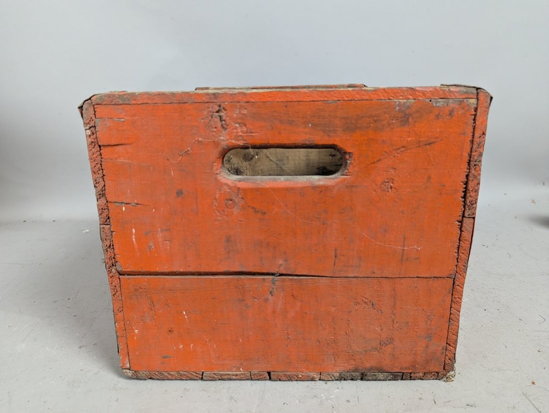 Vintage Red Rock Cola Wooden Crate Advertising Collectible from Westfield Wisconsin - 3