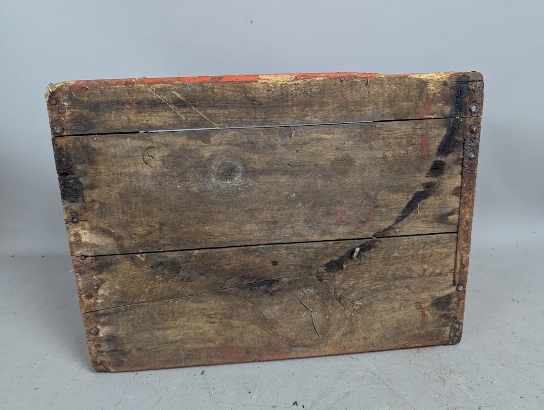 Vintage Red Rock Cola Wooden Crate Advertising Collectible from Westfield Wisconsin - 6