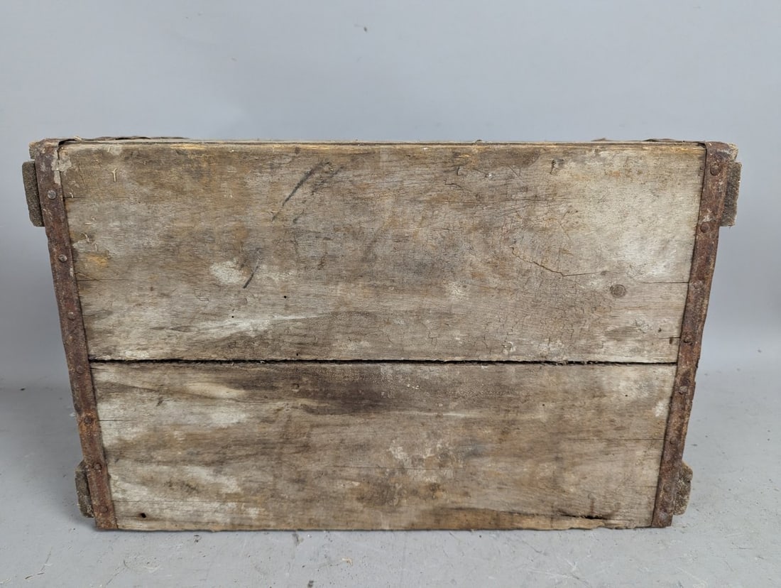 Vintage West Bend Lithia Co Wooden Beverage Crate Rustic Decor Advertising Collectible - 6
