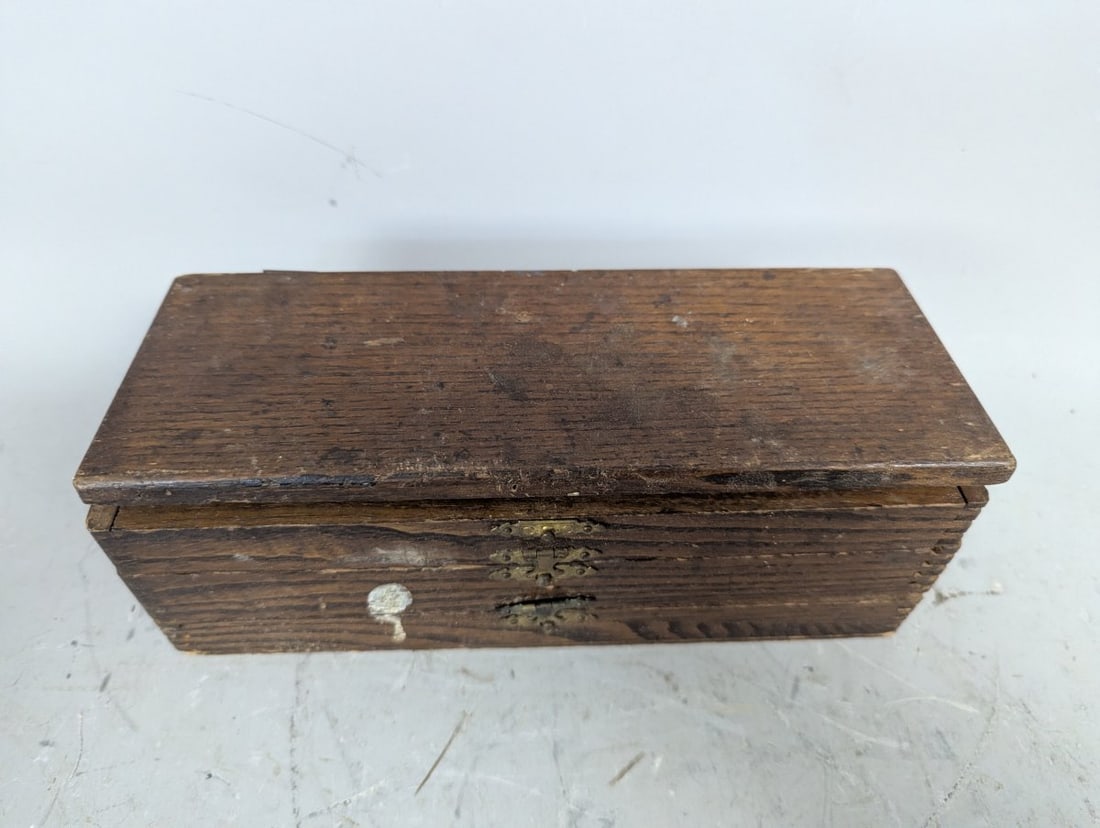 Vintage Russell Jennings Spur-Auger Bit Set Incomplete Wooden Box Collectible Tool - 3