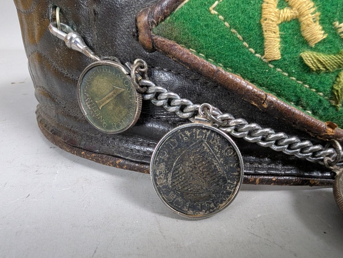 Vintage Alpine Ranzen Folk Art Belt with Coin Charms Unique Austria Bavaria Culture - 3