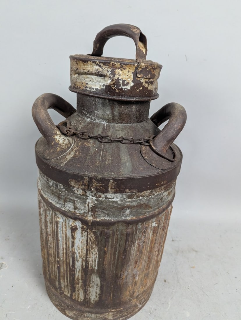 Vintage Wadhams 5-Gallon Oil Can Petroliana Collectible with Embossed Branding - 4