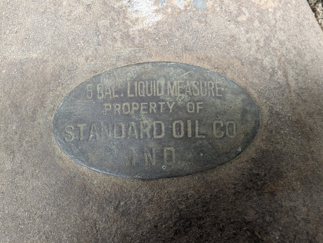 Vintage Standard Oil Co Indiana 5 Gallon Liquid Measure Can Collectible Petroliana - 2