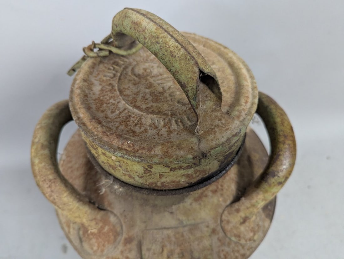 Vintage Waldham's & Co. Dairy Milk Can Rustic Decor Farmhouse Antique Collectible - 2