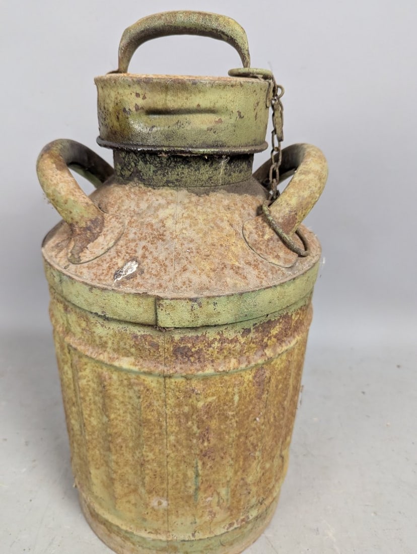 Vintage Waldham's & Co. Dairy Milk Can Rustic Decor Farmhouse Antique Collectible - 6