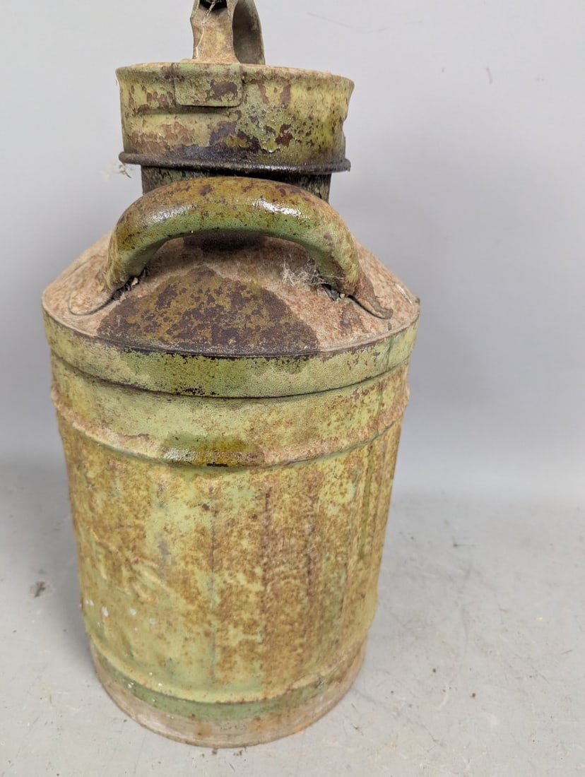 Vintage Waldham's & Co. Dairy Milk Can Rustic Decor Farmhouse Antique Collectible - 7