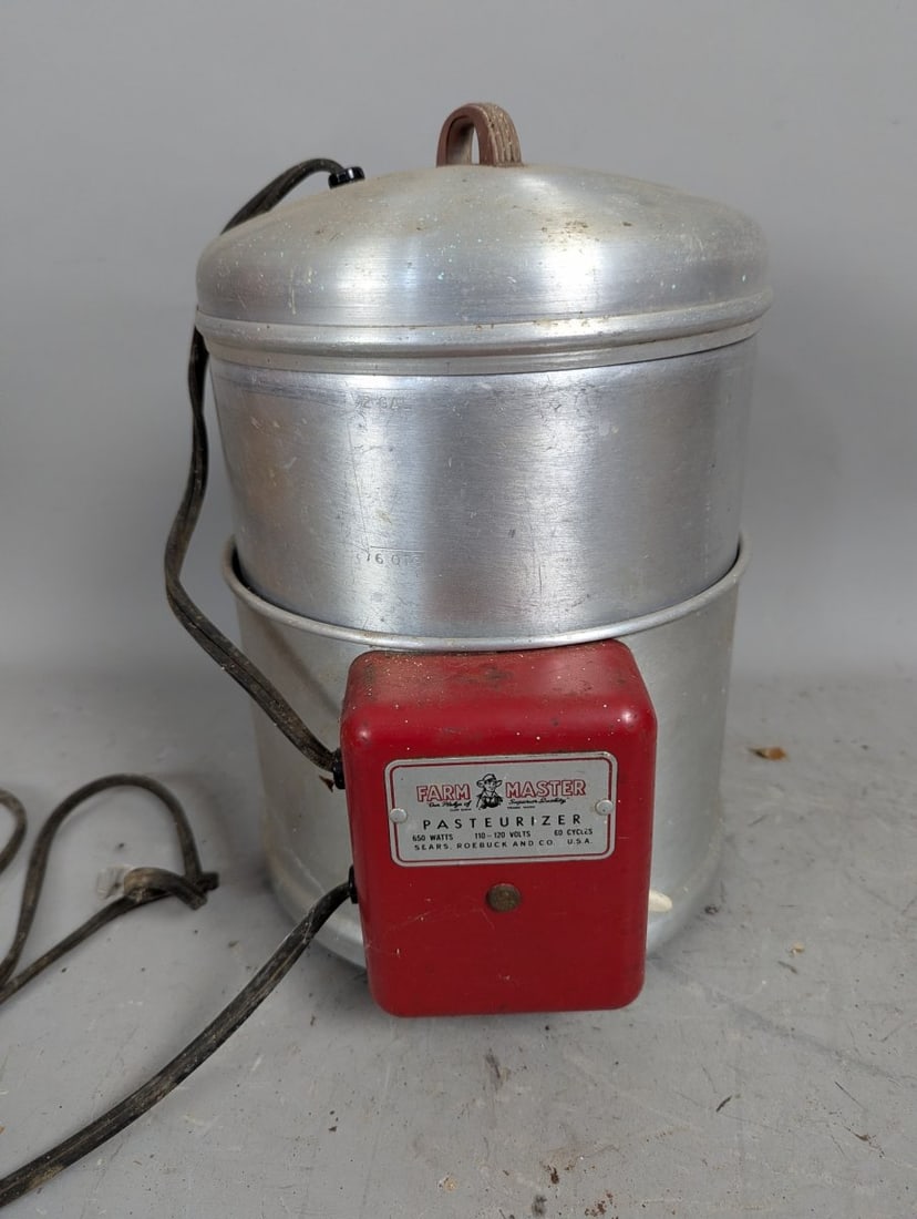 Vintage Farm Master 6-Quart Electric Pasteurizer by Sears Roebuck Rustic Decor: **Important** Please read below description on how to avoid high shipping costs. This Vintage Farm Master 6-Quart Electric Pasteurizer by Sears, Roebuck and Co. is a unique find for collectors of