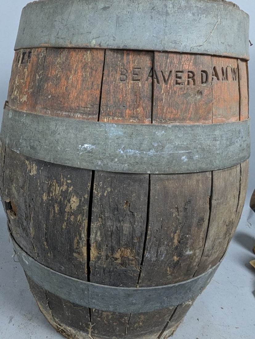 Antique Louis Ziegler Brewing Co Wooden Beer Barrel Unique Breweriana Collectible - 4