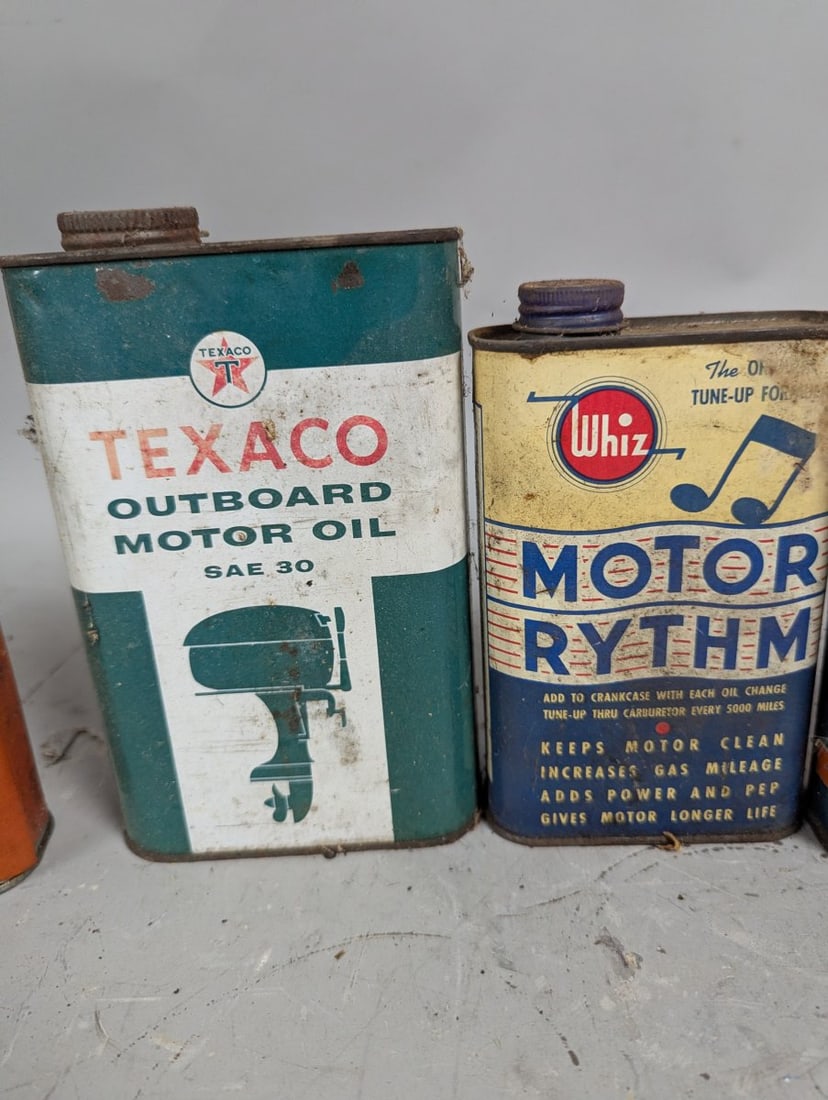 Vintage Automotive and Marine Metal Tins Collection - Petroliana and Automobilia - 4