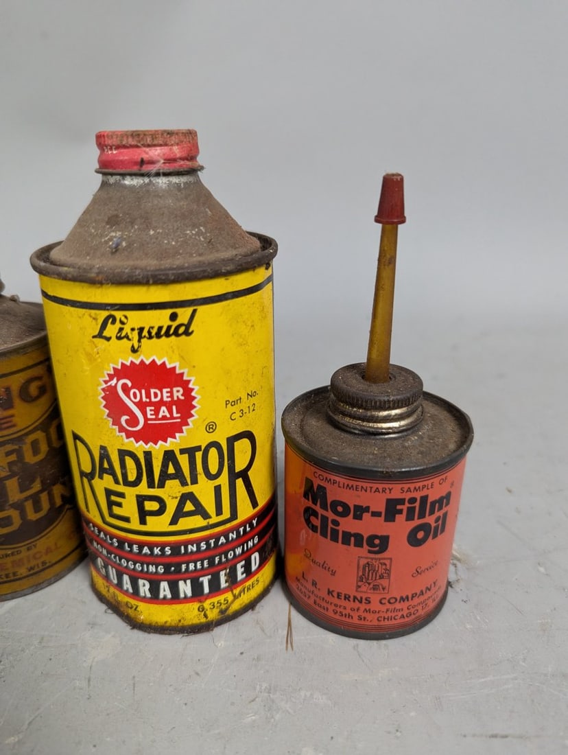 Vintage Automotive and Marine Metal Tins Collection - Petroliana and Automobilia - 6