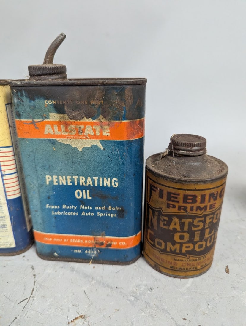 Vintage Automotive and Marine Metal Tins Collection - Petroliana and Automobilia - 8