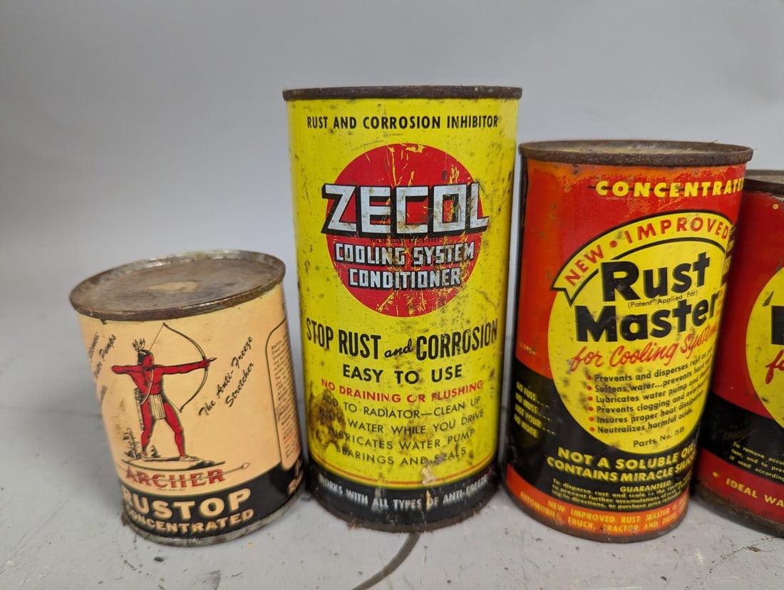 Vintage Automotive and Veterinary Cans Collection Garage Petroliana Dr. David Roberts - 2