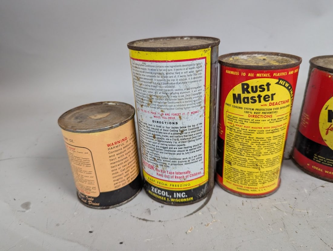 Vintage Automotive and Veterinary Cans Collection Garage Petroliana Dr. David Roberts - 3