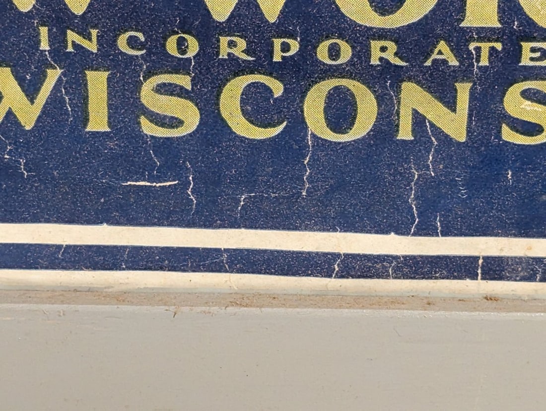 Historic Racine WI Map and Signed Advertising Poster by J.I. Case Plow Works - 10