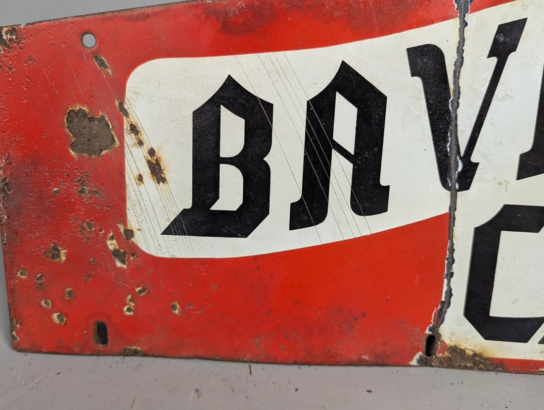 Vintage Bavarian Club On Porcelain Sign by Bavarian Brewing Company - 2