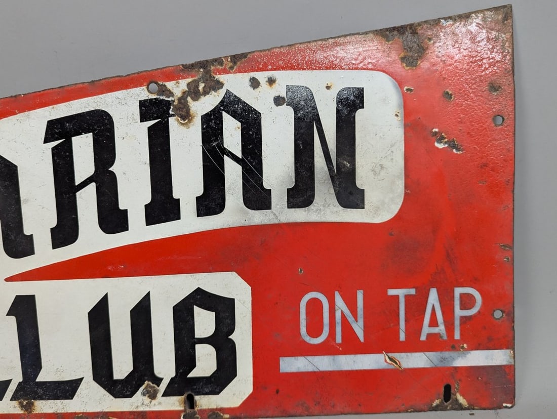 Vintage Bavarian Club On Porcelain Sign by Bavarian Brewing Company - 4