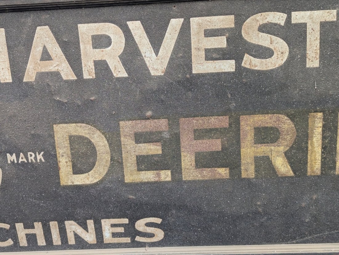 Vintage 10-Foot International Harvester McCormick-Deering Smalt Dealership Sign - 6