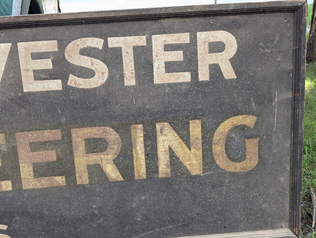 Vintage 10-Foot International Harvester McCormick-Deering Smalt Dealership Sign - 7