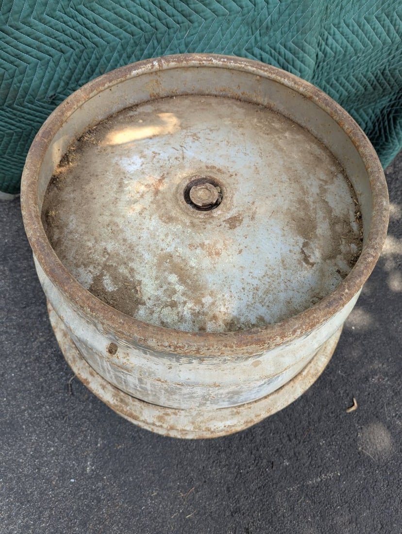 Antique West Bend Lithia Water Barrel Rustic Vintage Decor Metal Industrial - 2