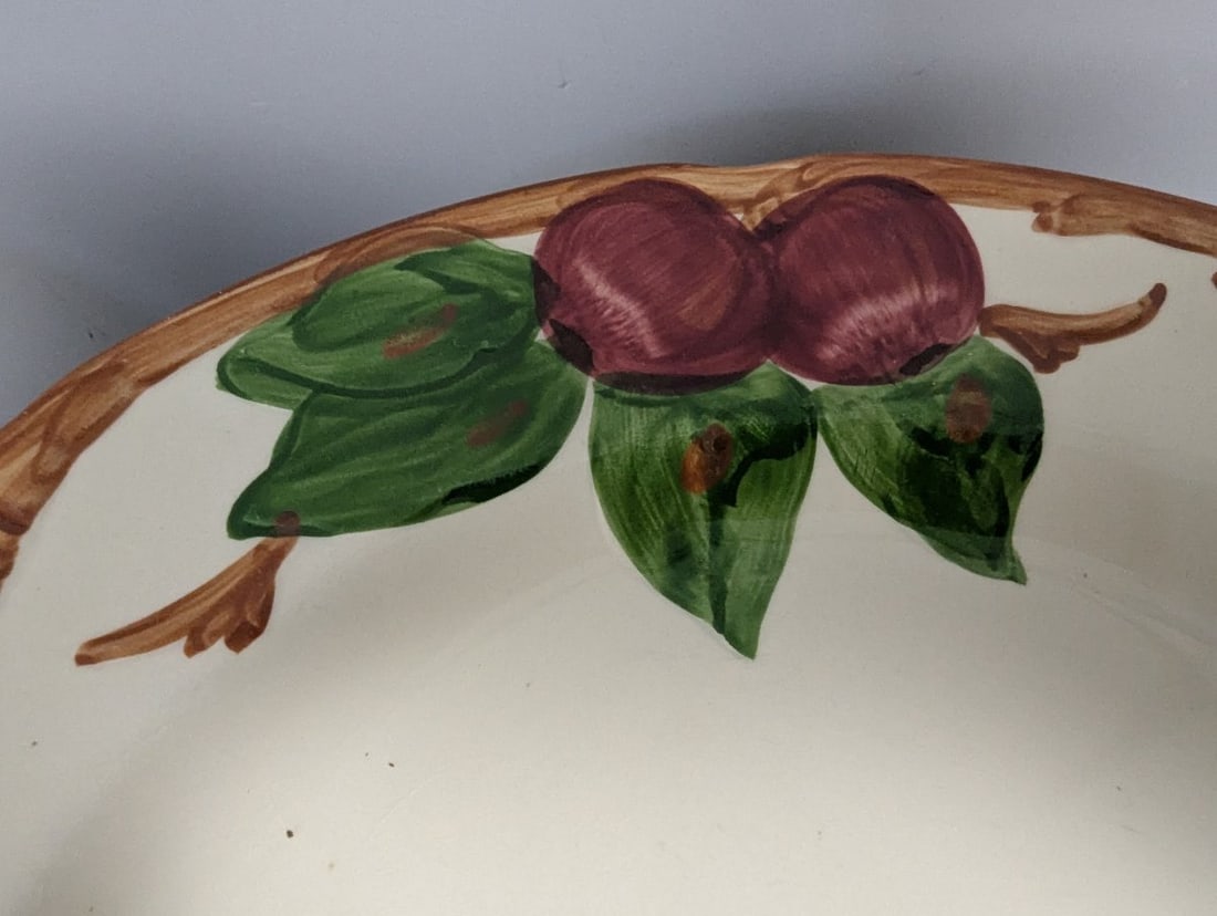 Franciscan Ceramics Apple Pattern Dinnerware Set With Serving Pieces Vintage - 5