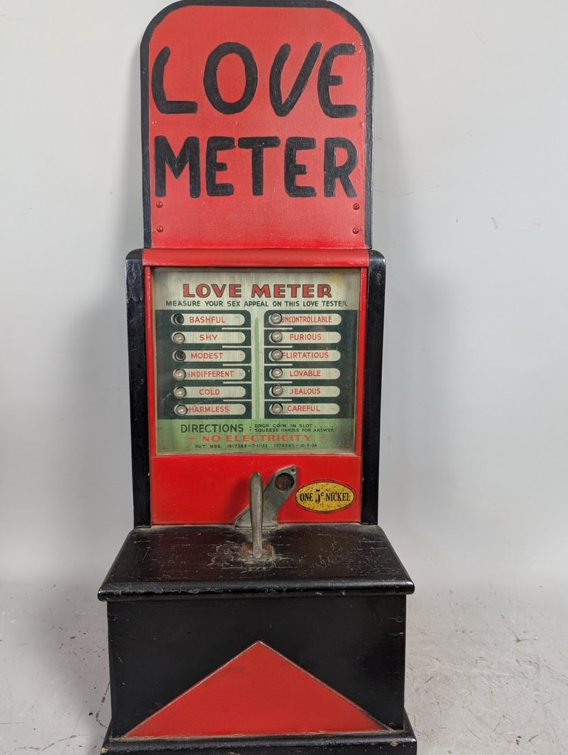 1930s ESCO Love Meter Coin-Operated Arcade Machine Vintage Collectible (1 of 8)