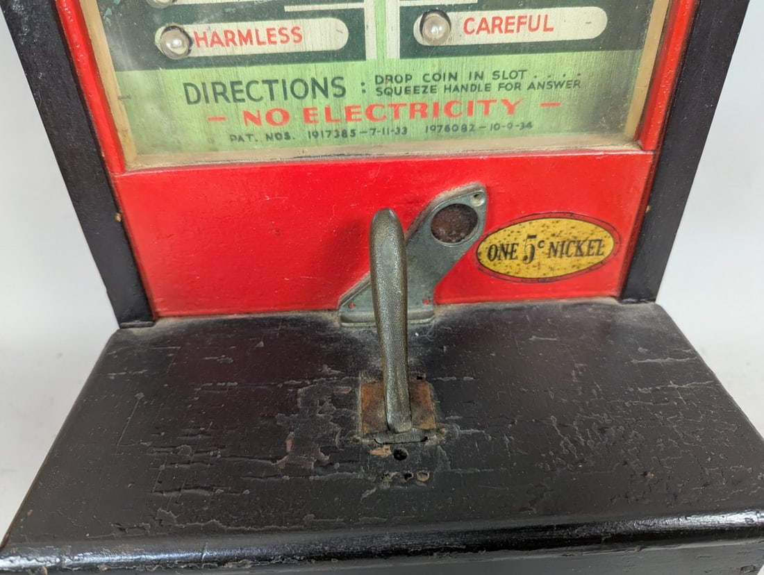1930s ESCO Love Meter Coin-Operated Arcade Machine Vintage Collectible - 4