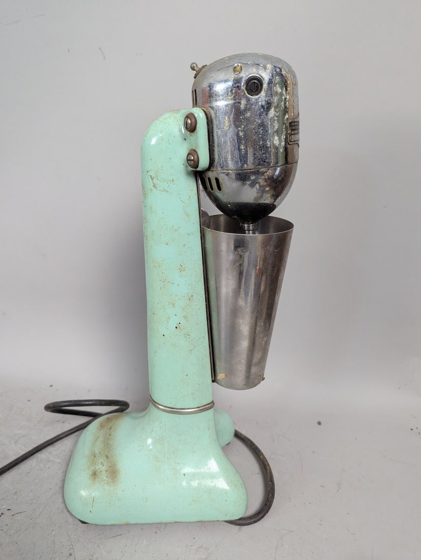 Vintage Myers Bullet Mixer Art Deco Jadeite Green Collectible Drink Mixer - 5