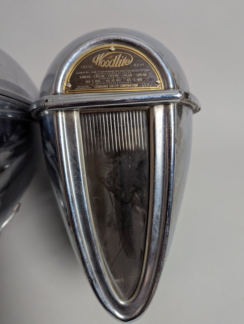 Pair of C 1930s Woodlite Headlights for Ruxton Jordan Specialty Cars Collectible - 2