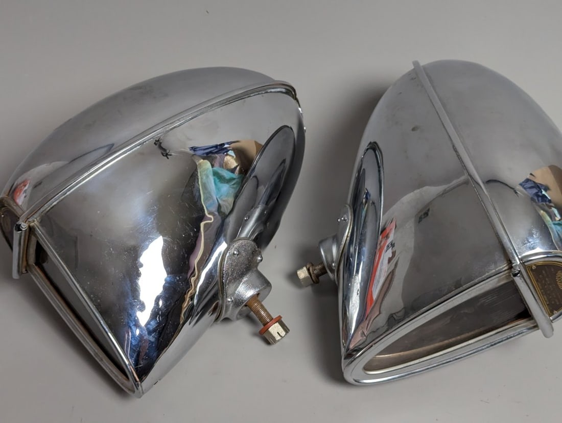 Pair of C 1930s Woodlite Headlights for Ruxton Jordan Specialty Cars Collectible - 7