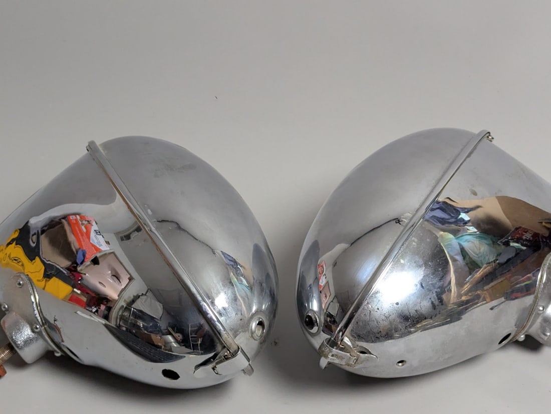 Pair of C 1930s Woodlite Headlights for Ruxton Jordan Specialty Cars Collectible - 8