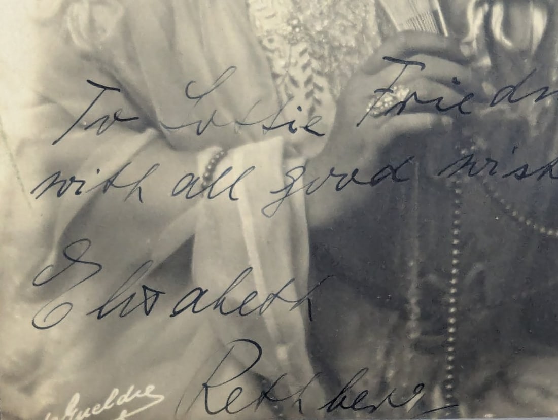 Elisabeth Rethberg Autographed Apelda Studio Photograph Collectible Opera Memorabilia - 3