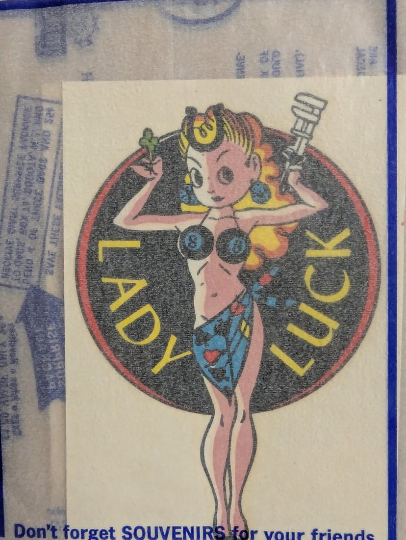 Vintage IMPKO Pin-Up Girl and Hot Rod Decal Store Displays Collectible Nostalgia - 5